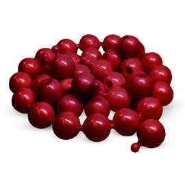 JOLLY STORE Crafts - Pop Beads, Easy-to-Use Reusable 12 mm Beads for Jewelry Making, Art, Craft Decorations & More, Crafted in The USA, White Pearl, Opaque Red, 144 pcs (Pack of 1)