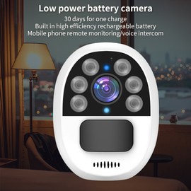1080P Solar Powered Camera Smart WiFi Camera Solar Security Camera Rechargeable Battery Powered Wireless Outdoor Waterproof Cam Webcam Security Video Camera Night Vision PIR Motion Detection Support Cloud/TF Card Storage APP: UBox