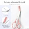 ​SafeTrim Pro Scissors - Eyebrows/Eyelashes Grooming - Stainless Steel Precision