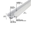 M-D Building Products 06403 36 in. White Aluminum U-Shape Screw-on