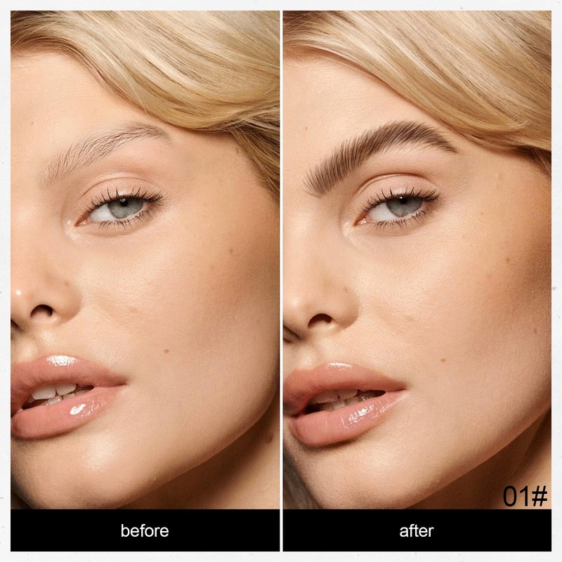 Anglicolor Microblading Eyebrow Pen Set 3-Minute Draw Natural Brows,Brow Fection