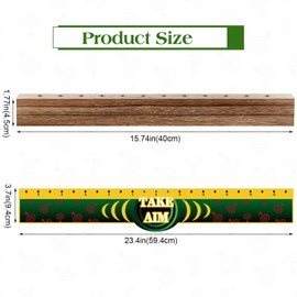 Kathfly 5 Pcs Dart Holder Wall Mount Displays Sets Including 1 Wooden Darts Holder 2 Throw Line Marker 2 Hook for Dart Storage Displaying