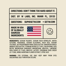 W By Jake Paul Bar Soap for Men, Moisturizing Vitamin Infused Mens Soap with Shea Butter, Odor Fighting, Wave Breaker Scent, 5 oz