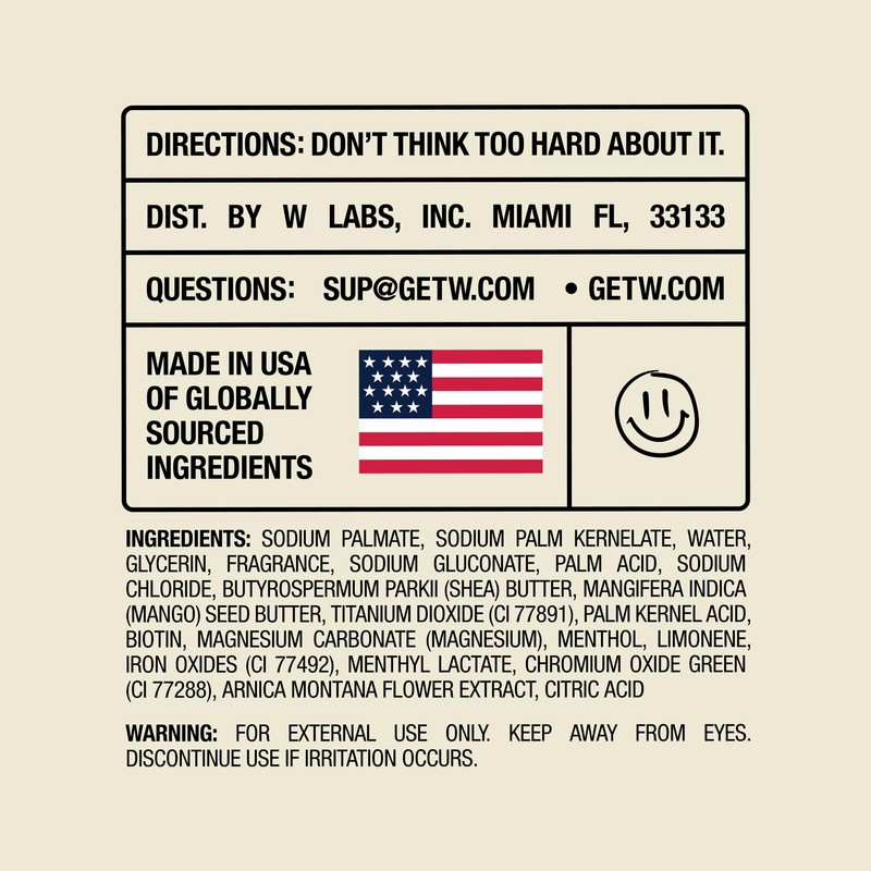 W By Jake Paul Bar Soap for Men, Moisturizing Vitamin