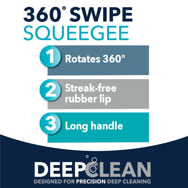 Beldray LA034047FEU7 Deep Clean 360° Squeegee – Rotates 360° for