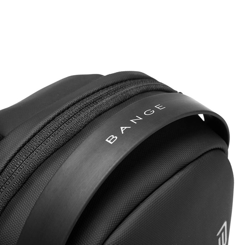 Mochila Cruzada Bange Impermeable Bolso Bandolera para Hombre con Puerto