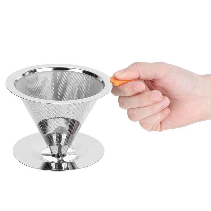 304 Stainless Steel Integrated Coffee Filter Paperless Reusable Coffee Filter