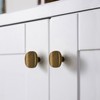 FIRSORCA 6 Pack Antique Brass Zinc Alloy Solid Square Cabinet
