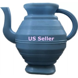 Non Brand Blue Big Modern Bodna Lota Bathroom Toilet Plastic Wash Jug 3.5 Liters US seller