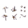 4PCS Ukulele Tuning Peg Chrome Color Metal Ukulele Machine Head