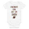 King Mouse Cincinnati Fan Just Like Daddy Baby Onesie |