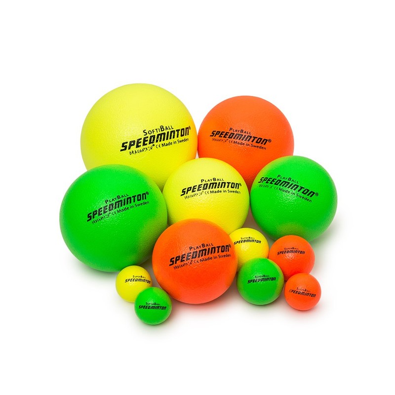 Speedminton Superball Foam Ball, Neon Yellow, 9 cm