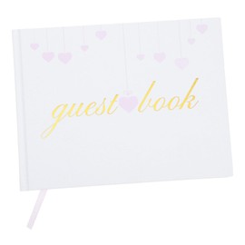 SEWACC Wedding Guest Book with Blank Pages for Wedding Reception Bridal Shower Shower Graduation and Special Events Handmade DIY Keepsake Album for Memorable Sign and Photos