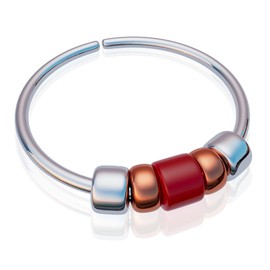 Cute Silver Nose Ring Hoop - Handcrafted Comfortable 925 Silver Nose Piercing 7mm Hoop - Hypoallergenic Beaded Thin 24 Gauge Nose Jewelry