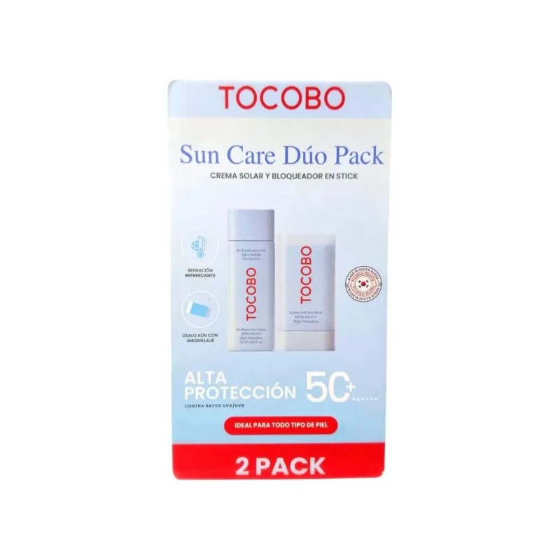 Tocobo Sun Care Dúo Pack Bloqueador Solar Crema Y Barra