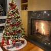 Faux Fur Tree Skirt White Christmas Tree Skirt for Merry
