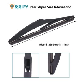 ORRIFY 8" Rear Windshield Wiper Blade for Lexus CT200h 11-17, for Toyota Urban Cruiser 09-16, for Toyota Auris Hatchback 12-18, for Toyota Prius C 12-19, for Scion XD 08-14 Back Windsheild Wiper Blade
