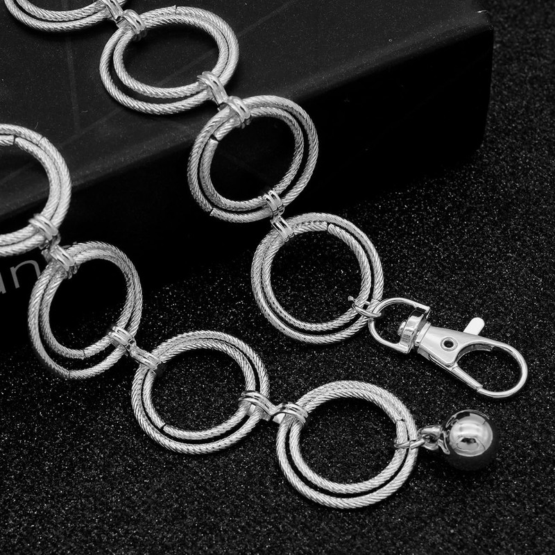 LIMHOO Metal Waist Chain for Women Belly Link Chain Belt