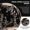 Black Vintage Couch Cover Botanical Vine Jacquard Slipcover for Loveseat