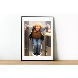 Dumb And Dumber Poster-Funny Bathroom Print-Hot Tub-Jeff Daniels-717 - 11x14, Unframed, Black and White