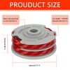 FUSHUI 2 Pack Strimmer Spool,Double Line Autofeed Spool and Line,Strimmer
