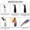 Artdone 16 botellas Chrome uñas polvo camaleón aurora holográfico uñas