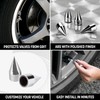 Pilot Automotive Pilot IP-2049 Spiked Chrome Finished Valve Caps, 1