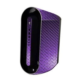 MightySkins Carbon Fiber Skin Compatible with Alienware Aurora R11 Gaming Desktop - Purple Diamond Plate | Protective, Durable Textured Carbon Fiber Finish | Easy to Apply | Made in The USA