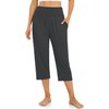 UEU Women's Plus Size High Waisted Capri Casual Summer Loose