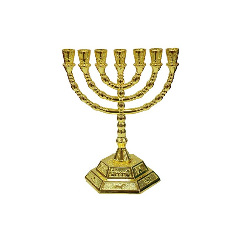 12 Tribes of Israel Jerusalem Temple Menorah choose from 3