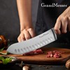 GrandMesser Butcher Knife - 7 inch Scimitar Chef Breaking Knife