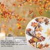 Fall Window Stickers, Maple Leaf Birds Double-Side Glass Decals，Anti-Collision Glass