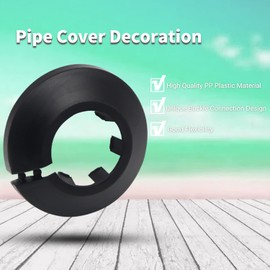 Yinpecly 0.98 inch Flange Pipe Cover Decoration PP Plastic Escutcheon Collar Pipe Cover Radiator for Wall Pipe Tube Decoration 1pcs