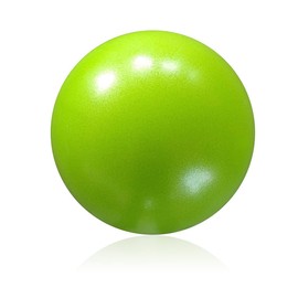 IUDWCG - 1 x small Pilates ball, yoga ball, exercise ball, 25 cm, soft, non-slip gym ball with pump ball, fitness ball, small yoga, home office (green)