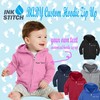 INK STITCH Infant Baby Unisex Core Custom Fleece Full- Zip