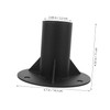 Operitacx Heavy-duty Black Fence Flange Metal Post 52mm Base Inner