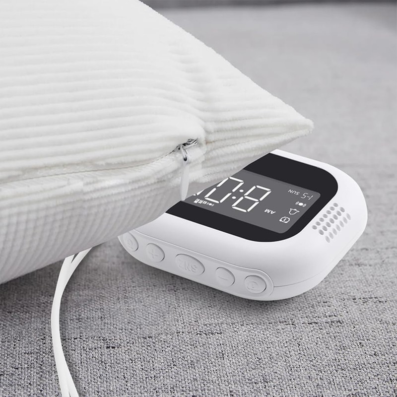 CLSSLVVBN Digital Display Vibration Bed Clock for Student Dormitory with