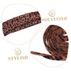 PACKOVE 3 Pairs Leopard Flat Shoelaces for Sneakers Durable Shoe