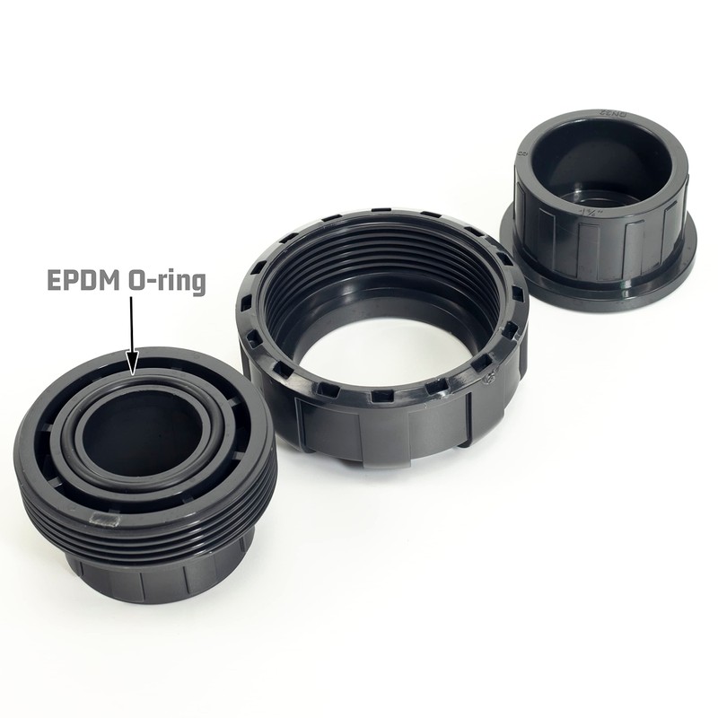 3 '' Inch SCH80 DN32 Union with EPDM O-ring PVC