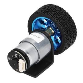 DC Gear Motors, DC12V Encoder Motor Micro with Mounting Wheel for DIY Smart Car (333 rpm)
