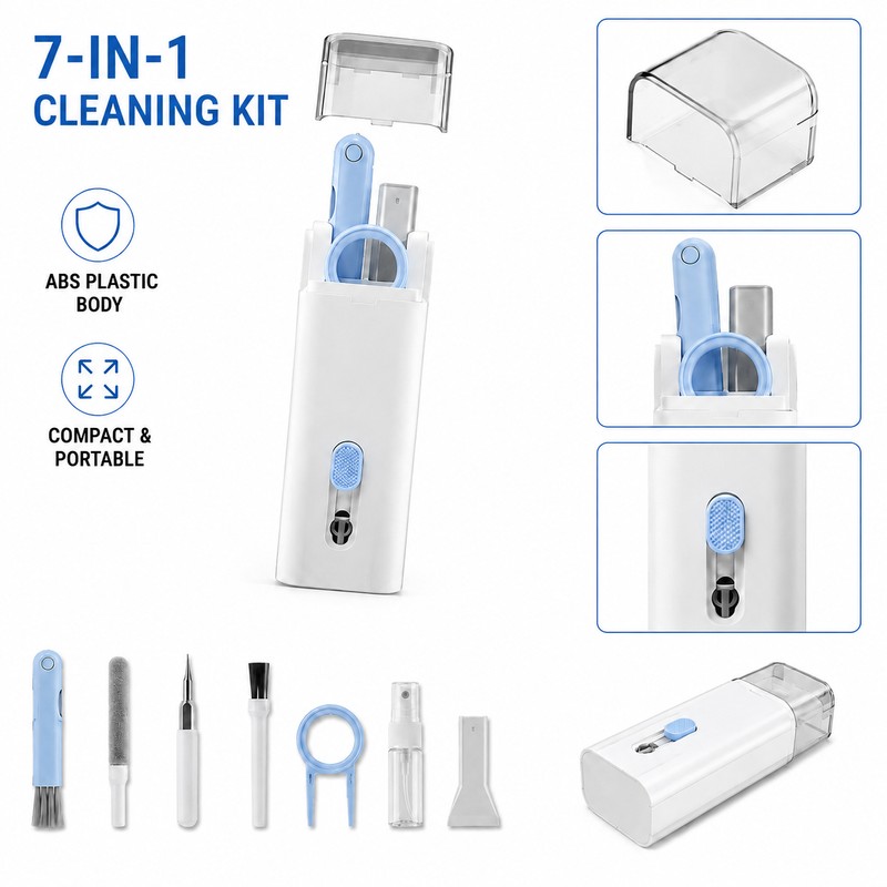7-in-1 Electronic Cleaning Kit for Laptop & Devices – Multifunctional