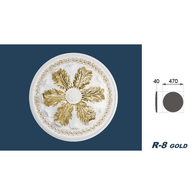 MARBET DESIGN Stucco rosette made of EPS polystyrene - ceiling