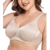 wirarpa Women's Bras Wireless Full Coverage Plus Size Minimizer Non