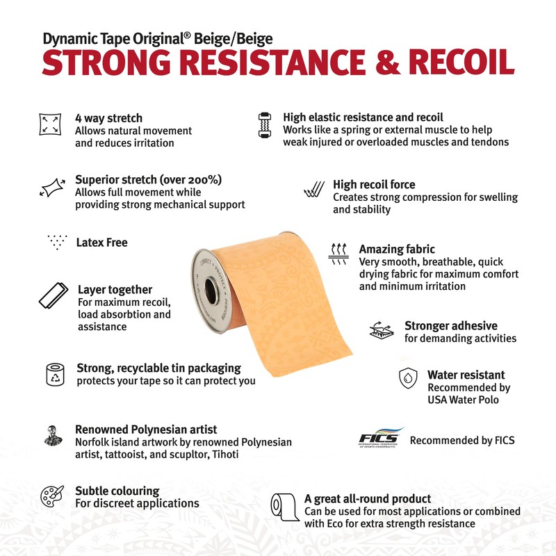 Dynamic Tape | Biomechanical Adhesive tape | For Sports &