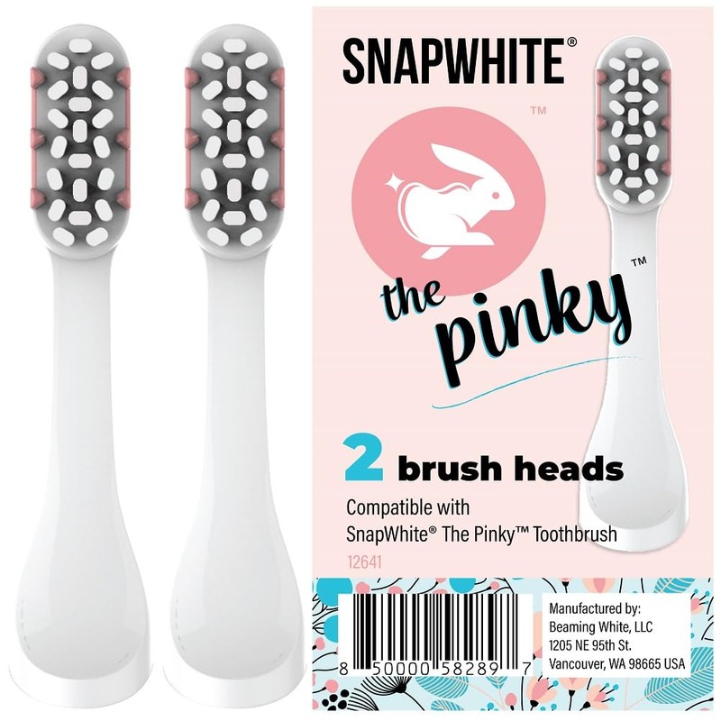 SnapWhite Pinky Rechargeable Electric Toothbrush for Adults & Kids, Soft