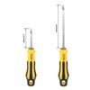 Sourcingmap 2 in 1 Adjustable-Length Screwdriver #2(PH2) Phillips 6.3mm Slotted