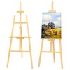 Wooden Easel Stand for Painting, 45" Adjustable Height Folding Art