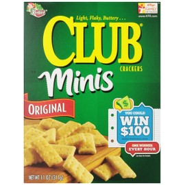 Club Crackers, Original Minis, 11-Ounce Boxes (Pack of 4)