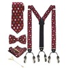 Jemygins Men's Christmas Braces in Silk 3.5 cm Y Shape