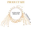 Reaky Gold Sequin Head Chain Egyptian Headpiece for Women, Alloy